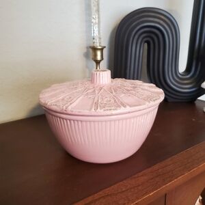 Vintage MCM California Original Pottery #591 casserole dish with lid